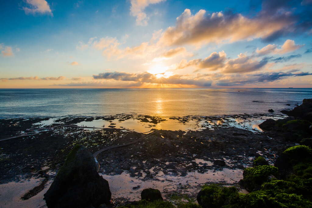 綠島的夕陽